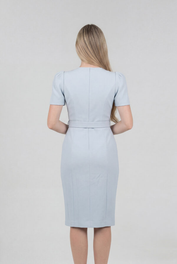 Short Sleeve Fitted Knee Length Elegant Outfit